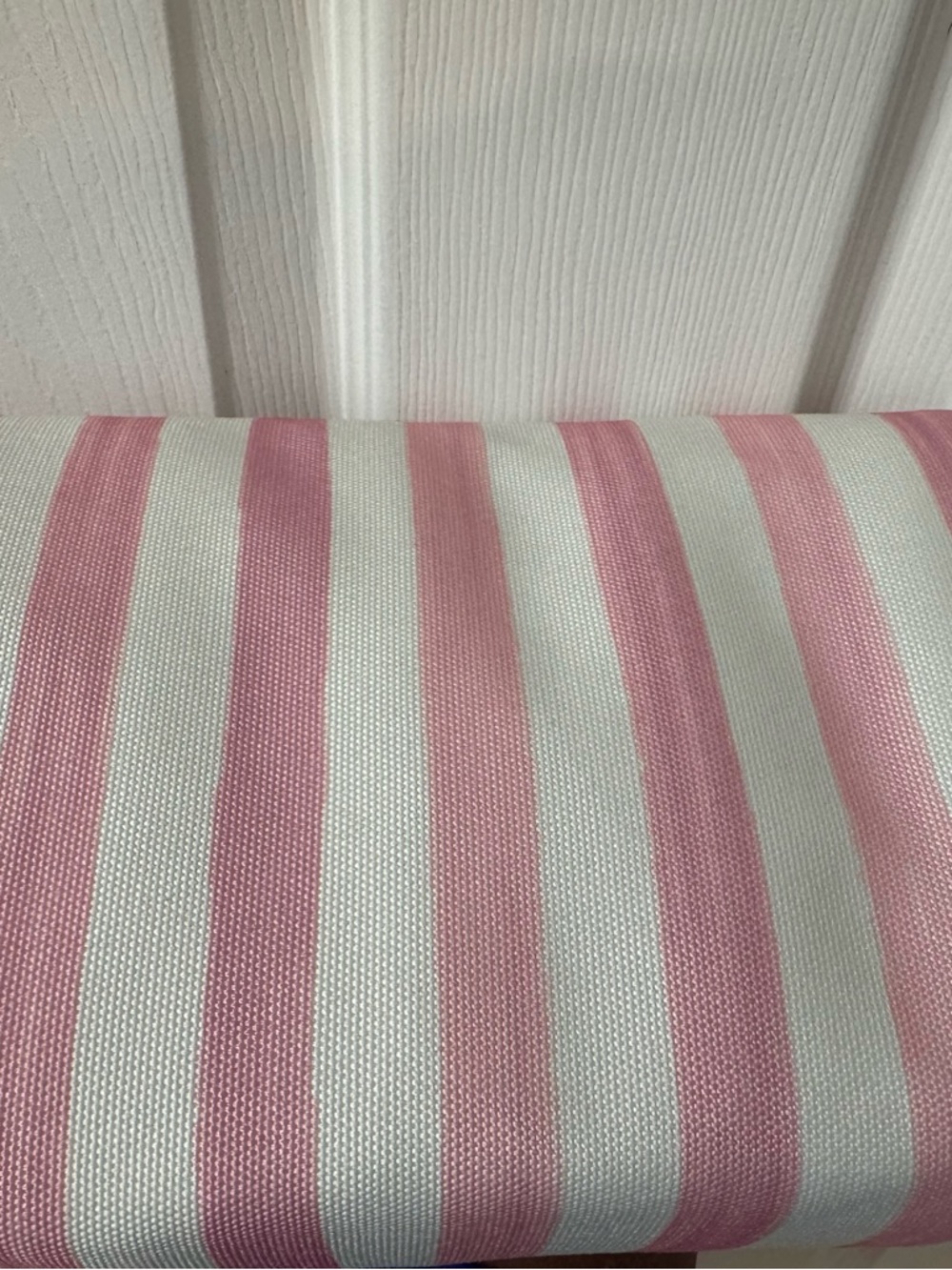 NWT Victoria's Secret Pink & White Striped Canvas Tote cooler on bottom half - Picture 5 of 6